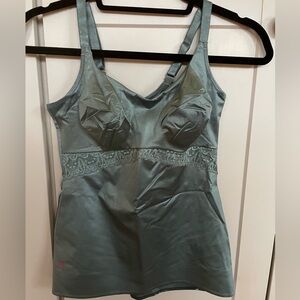 Ruby Ribbon Lace Cami size 36 sage green
